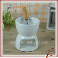 Cute ceramics mini fondue set